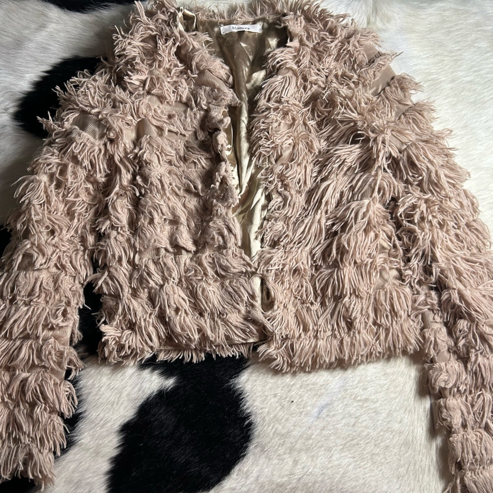 Pink fluffy jacket